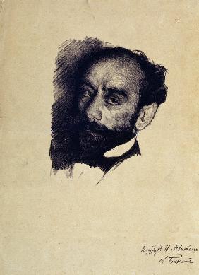 Porträt des Malers Isaak Lewitan (1861-1900) 1899