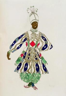 Costume for a 'negro', from Aladdin, 1916 (colour litho) 1815