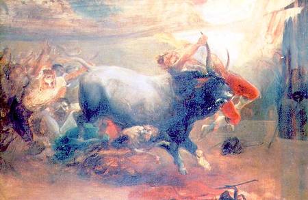 The Bull Fight von Leonardo Alenza