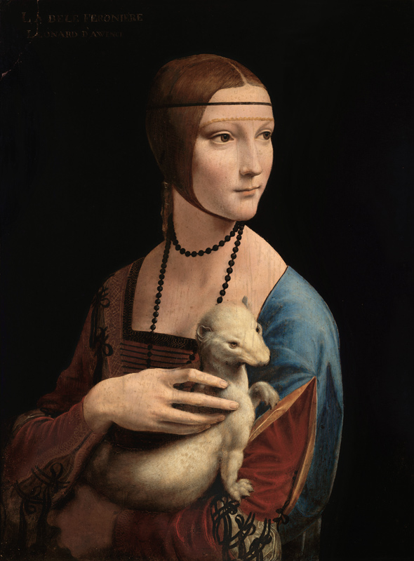 Dame mit dem Hermelin (Cecelia Gallerani) von Leonardo da Vinci