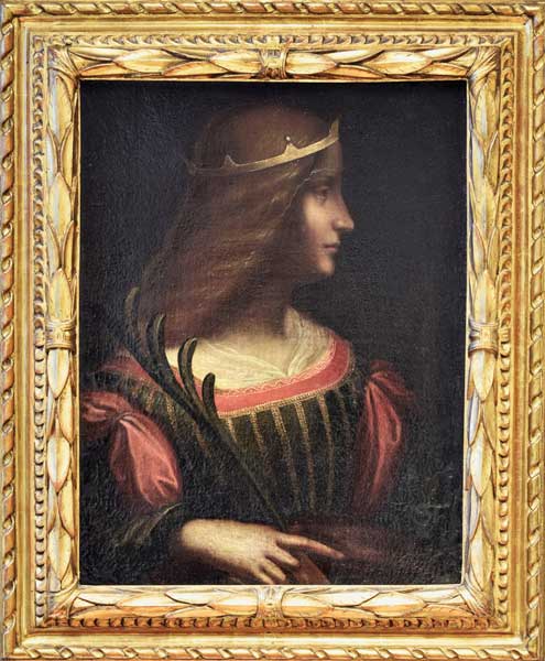 Porträt von Isabella d'Este von Leonardo da Vinci