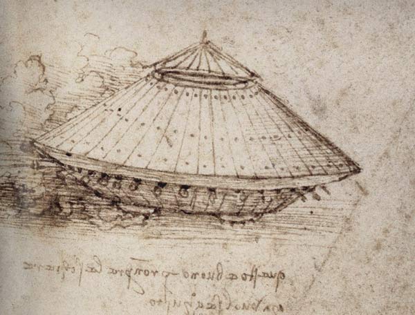 Konzept eines Panzerwagens von Leonardo da Vinci