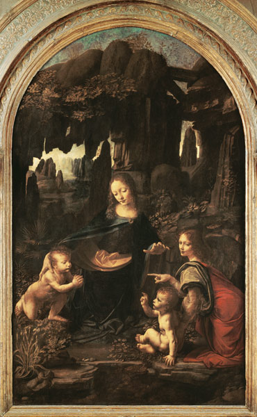 Madonna in der Felsengrotte (erste Fassung) von Leonardo da Vinci