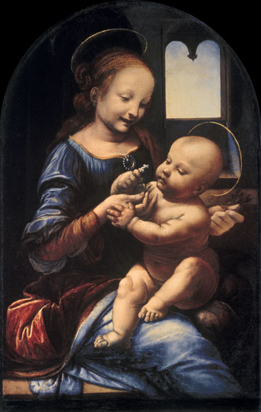 Madonna Benua (Madonna mit der Blume) von Leonardo da Vinci