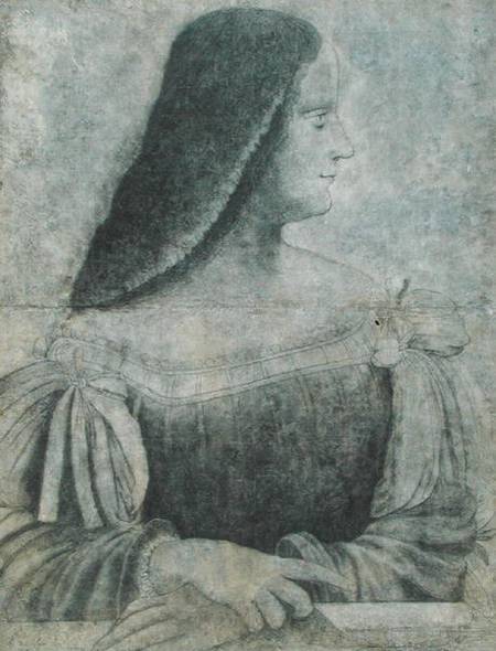 Portrait of Isabella d'Este (1474-1539) von Leonardo da Vinci