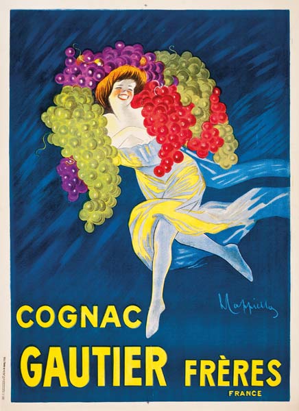 An advertising poster for Gautier Freres cognac von Leonetto Cappiello