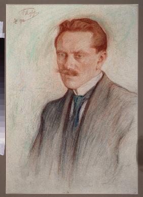 Porträt des Dichters Jurgis Baltrušaitis (1873-1944) 1912