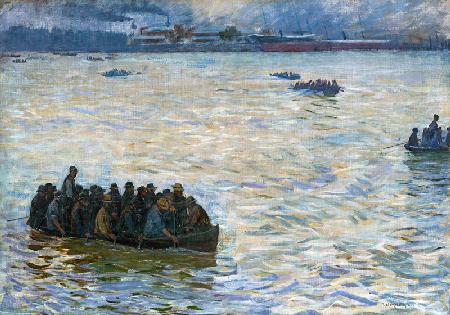 Shipyard Workers Returning Home on the Elbe 1894