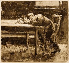 Schlafender Arbeiter 1883