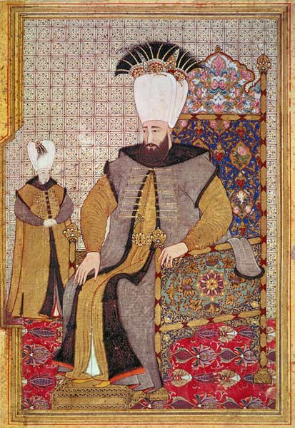Sultan Ahmet III (1673-1736) and the heir to the throne von Levni