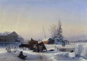 Eisstechen im Winter 1849