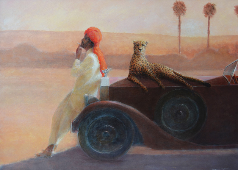 Cheetah on the Bonnet von Lincoln  Seligman