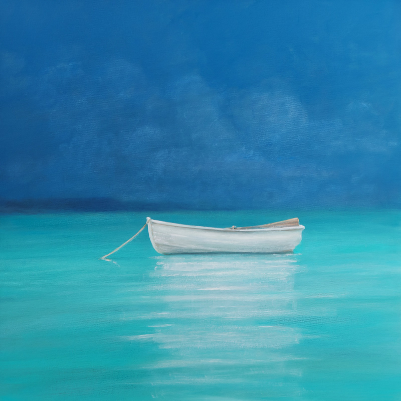 White boat, Kilifi von Lincoln  Seligman