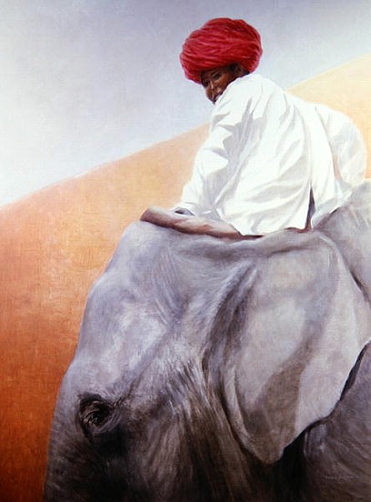 Elephant Boy (oil on canvas)  von Lincoln  Seligman
