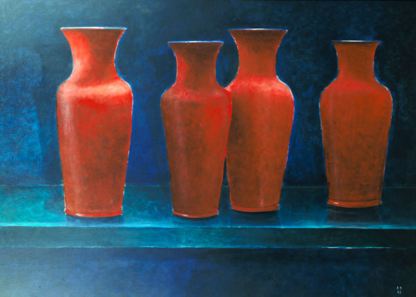 Red Pots, 1988  von Lincoln  Seligman