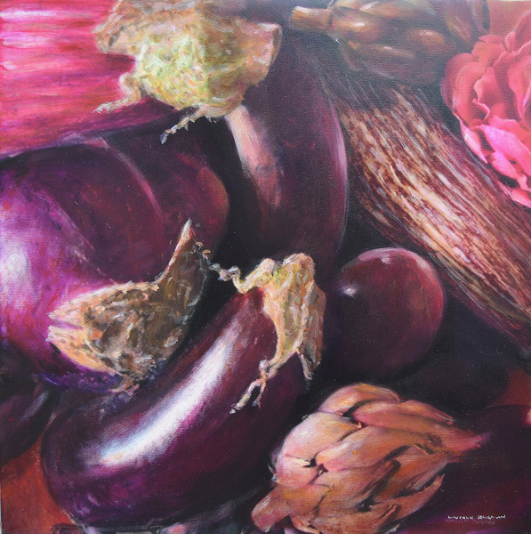 Still life, aubergine von Lincoln  Seligman