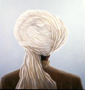 White Turban (oil on canvas) 