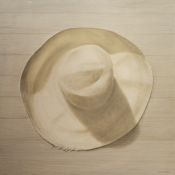Travelling Hat on Dusty Table von Lincoln  Seligman