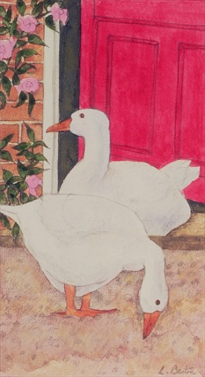 Ducks by the Open Door von Linda  Benton