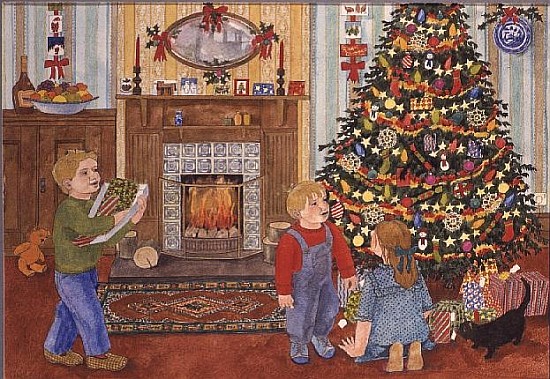Round the Christmas Tree  von Linda  Benton