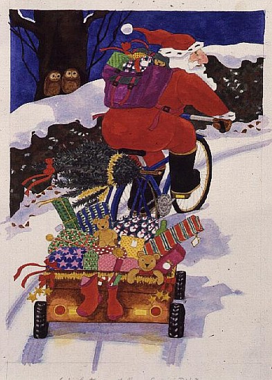 Santa''s Bike  von Linda  Benton