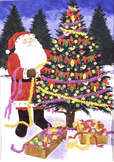 Santa''s Trees  von Linda  Benton