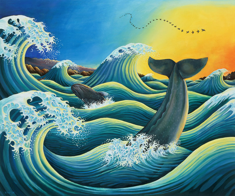 Celebration of the Whale, 1995  von Liz  Wright