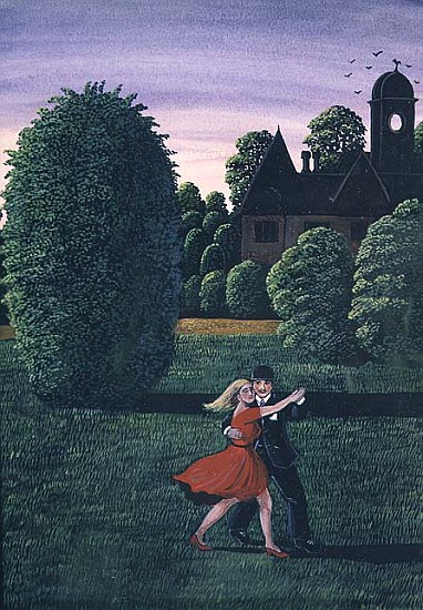 Dancing the Fandango, 1982 (gouache)  von Liz  Wright