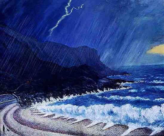 Storm, 1999 (oil on board)  von Liz  Wright
