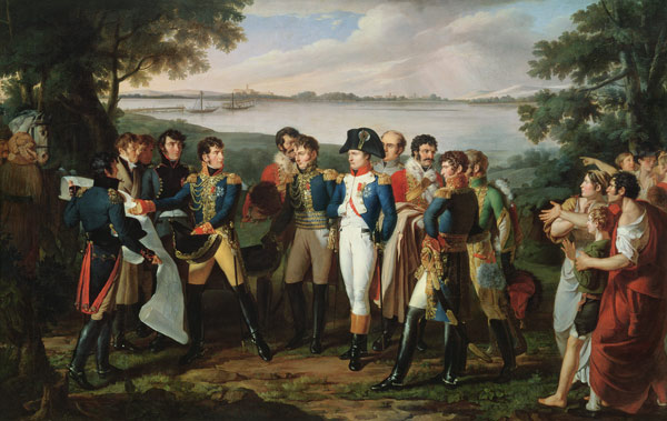 Napoleon (1769-1821) Orders the River Danube to be Bridged at Ebersdorf in order to Reach the Island von Lodovico Venuti