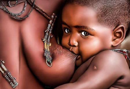 Himba-Kind