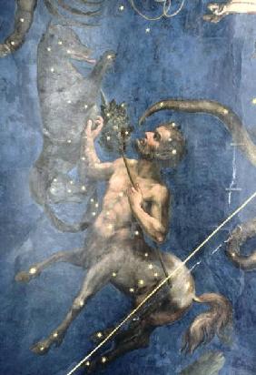 Centaurus, from the ceiling of the Sala dello Zodiaco 1579