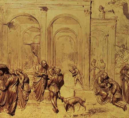 Florence Baptistry, Doors of Paradise: Story of Isaac von Lorenzo Ghiberti