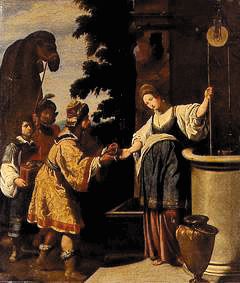 Elieser und Rebecca am Brunnen von Lorenzo Lippi