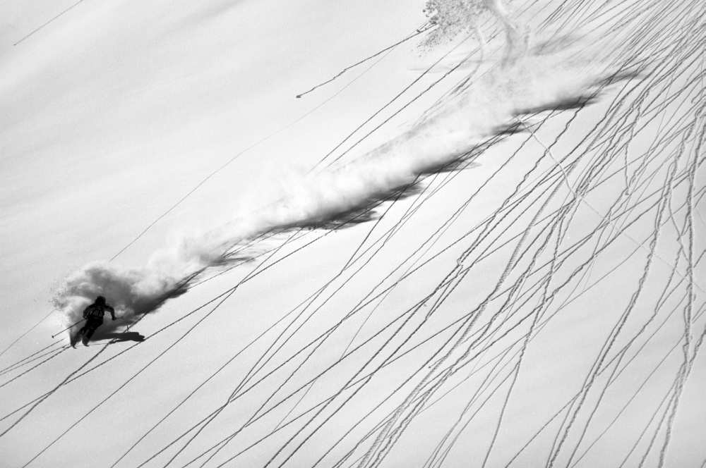 Skiing Powder von Lorenzo Rieg