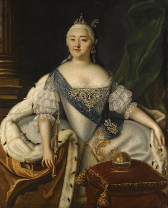 Porträt der Kaiserin Elisabeth (1709-1762) von Louis Caravaque