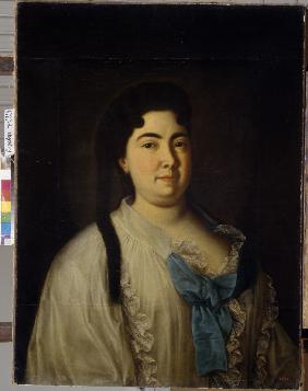 Porträt der Kaiserin Katharina I. (1684-1727) im Morgenrock
