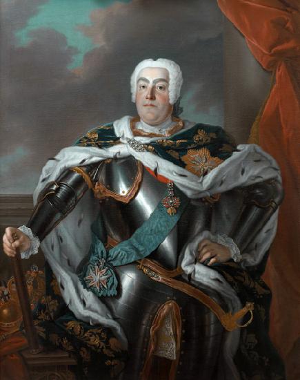 Porträt von August III., König von Polen und Großherzog von Litauen 1734