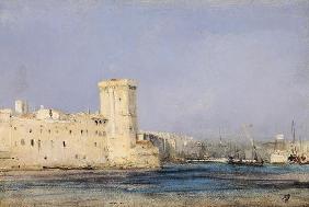 Marine Fortress (oil on canvas) 19th