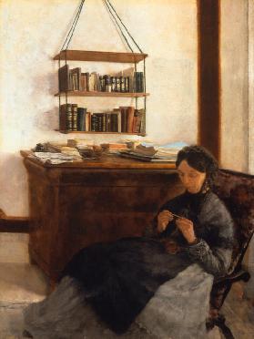 Die Mutter des Künstlers 1877
