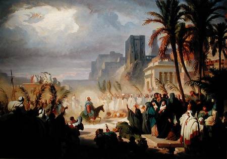 The Entry of Christ into Jerusalem von Louis Felix Leullier
