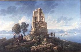 Grand Tourists at the Monument of Philopappos, Greece 1821