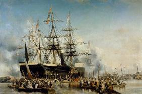 King Louis-Philippe (1830-48) Disembarking at Portsmouth, 8th October 1844 1846