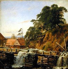 A Watermill in Christiania c.1834  pa