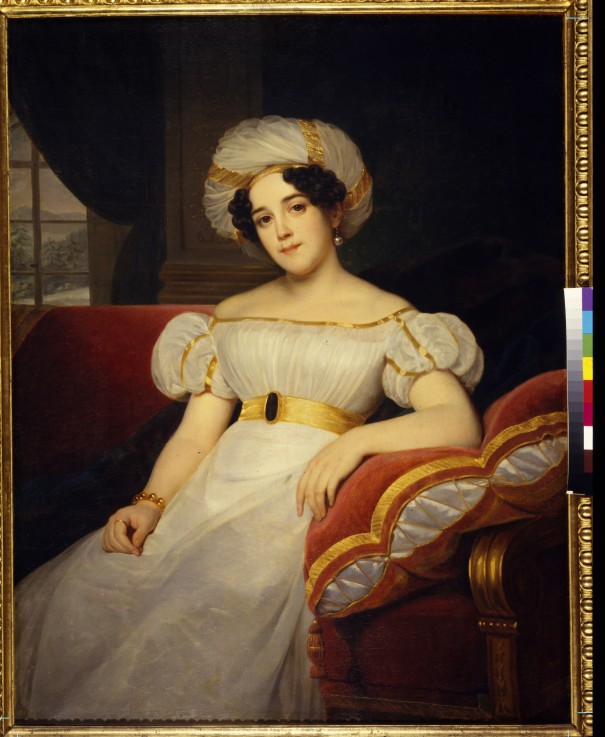 Porträt von Fürstin Natalia Stepanowna Golizyna, geb. Gräfin Apraxina (1794-1890) von Louis Hersent