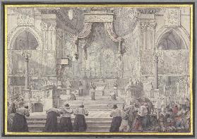 Das Blutwunder des Heiligen Januarius in der Kathedrale von Neapel