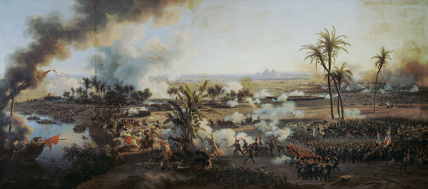 Battle of the Pyramids, 21st July 1798 von Louis Lejeune