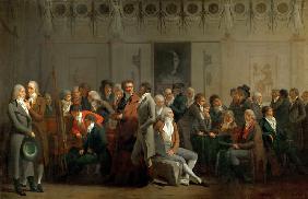 Zusammentreffen der Künstler im Atelier von Isabey 1798