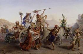 Die Rückkehr vom Fest (bei Neapel) 1827