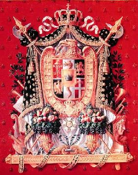 Coat of Arms of Italy, design for a tapestry 1808
